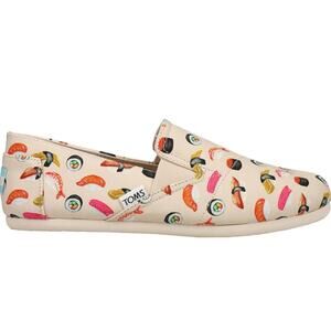 Toms Redondo Loafer Flat Natural Multi Sushi Dinner Print 7